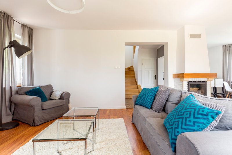 area de television con sala comoda